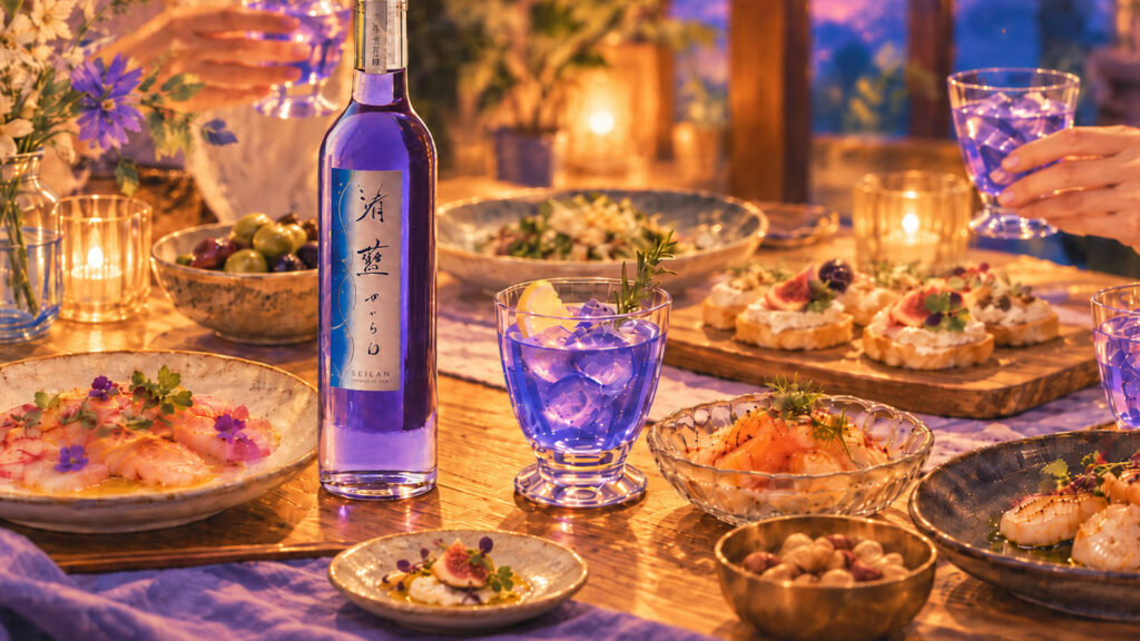 清藍の食卓風景